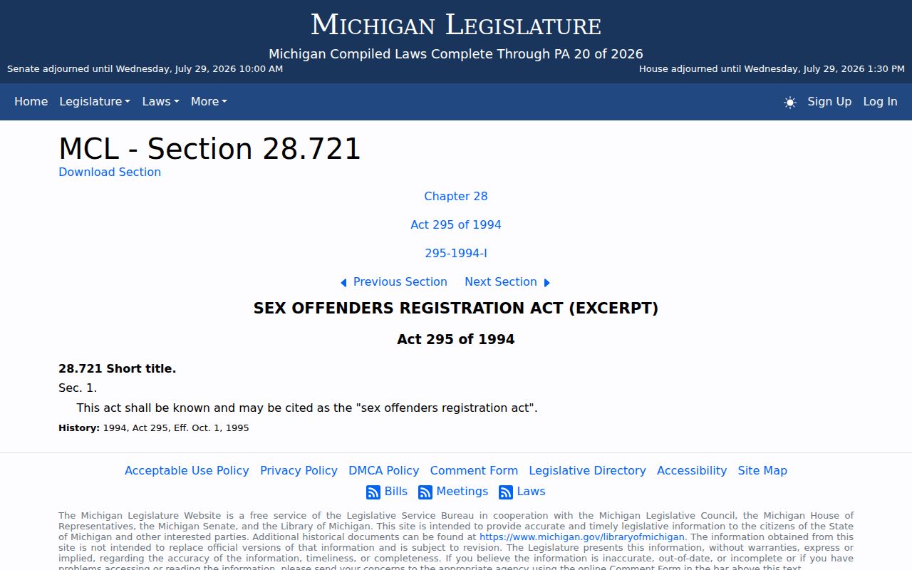 Michigan registration law behind Branch County sex offender registry profiles