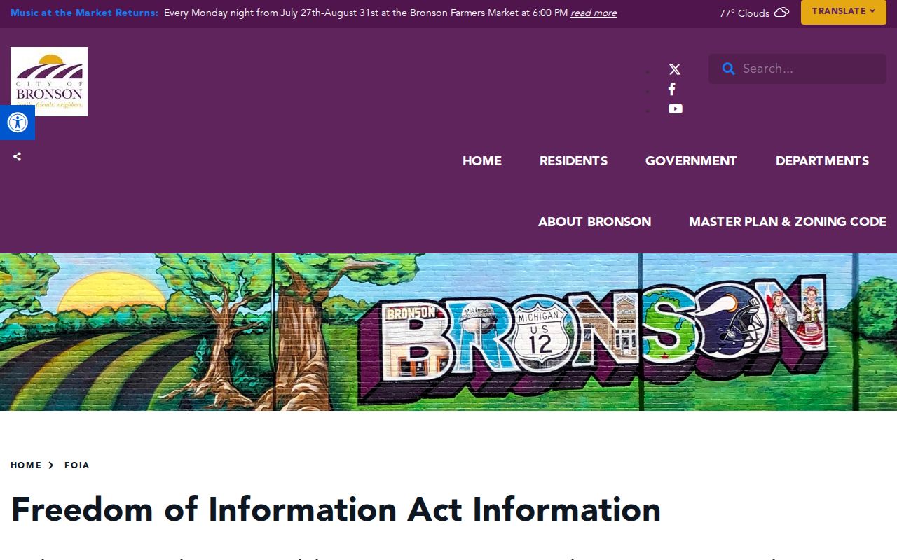 Bronson criminal history FOIA document center